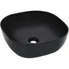 Image de VidaXL Lavabo carré Céramique Noir