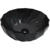 Image de VidaXL Lavabo Noir Rond 46 cm