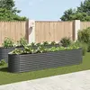Image de vidaXL Lit surélevé de jardin 400x80x81 cm Acier galvanisé