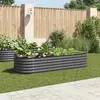 Image de vidaXL Lit surélevé de jardin Gris