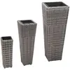 Image de vidaXL Lits surélevés de jardin 3 pcs Gris