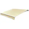Image de vidaXL Auvent pliable manuel - Dimensions 3 m - Jaune Blanc