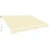Image de vidaXL Auvent pliable manuel 400 cm Crème