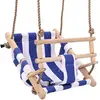 Image de VidaXL Balançoire de Sécurité Coton Bois Bleu