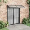 Image de vidaXL Auvent de porte Noir 200x100 cm PC
