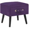 Image de vidaXL Table de chevet - Violet foncé