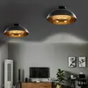 Image de VidaXL Plafonnier Noir/Doré Semi-Sphérique