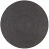 Image de vidaXL Tapis Jute Rond - Gris Foncé