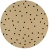 Image de Tapis vidaXL Jute Pois Noir