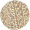 Image de Tapis vidaXL Jute Fait Main - Imprimé Blanc 90 cm