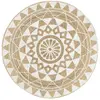 Image de VIDAXL Tapis Jute Blanc 90 cm