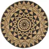Image de vidaXL Jute - Imprimé noir 150 cm