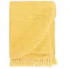 Image de vidaXL Couverture Coton 220x250 cm Jaune Moutarde