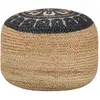 Image de VidaXL Pouf - Bleu Jute