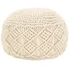 Image de VidaXL Pouf Macramé