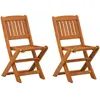 Image de vidaXL Chaises pour enfants - Lot de 2 - Bois d'eucalyptus
