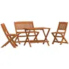 Image de vidaXL Ensemble à manger d'extérieur 4 pcs pour enfants - Eucalyptus