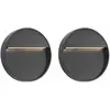 Image de vidaXL Appliques Murales LED - Noir