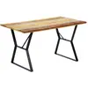 Image de vidaXL Table à manger - Bois de récupération