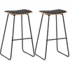 Image de vidaXL - 2 pcs Noir similicuir