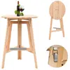 Image de vidaXL Table de Bar Pliable Sapin