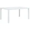 Image de vidaXL Table de jardin - Blanc