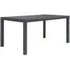 Image de vidaXL Table de jardin en plastique rotin