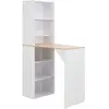 Image de vidaXL Table de Bar Blanc