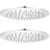 Image de vidaXL Pomme de douche plongeante 20 cm - Inox