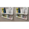 Image de vidaXL Étagères Murales 4 pcs - Blanc