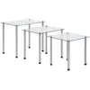 Image de vidaXL Tables gigognes Verre trempé