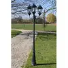 Image de vidaXL Lampadaire 3 Bras - Vert Foncé/Noir