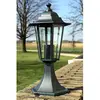 Image de vidaXL Lampe de jardin Vert foncé/Noir Aluminium