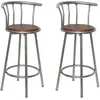 Image de VidaXL Tabourets de bar - MDF brun