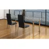 Image de vidaXL lot de 2 chaises - Noir