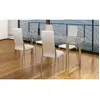 Image de vidaXL Chaises à manger - Lot de 4 - Blanc similicuir