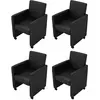 Image de vidaXL Chaises - Noir Similicuir