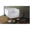 Image de vidaXL Tabouret de bar - Blanc Similicuir
