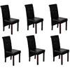 Image de VidaXL Chaises à Manger - Noir Similicuir