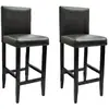 Image de VidaXL Lot 2 Tabourets - Noir Simili