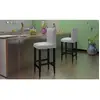 Image de VidaXL Tabourets de Bar - Blanc Similicuir