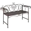 Image de vidaXL Banc acier marron antique 132 cm