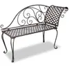 Image de vidaXL Chaise longue de jardin Fer Marron