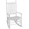 Image de vidaXL Chaise à bascule avec siège incurvé bois