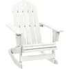 Image de VIDAXL Chaise à bascule Bois Blanc