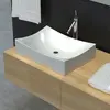 Image de vidaXL Lavabo - Blanc brillant