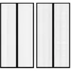 Image de vidaXL Rideau porte contre insectes Noir Magnétique 210x100cm
