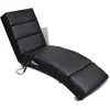 Image de VidaXL Chaise longue de massage - Noir