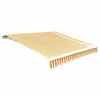 Image de Tissu d'auvent Jaune tournesol/blanc 4x3 m