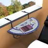 Image de vidaXL Table suspendue Bleu et blanc